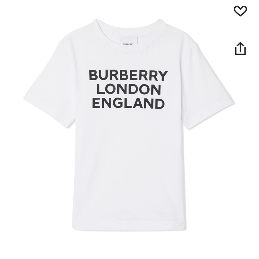 Burberry Kids
logo print T-shirt
